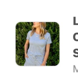 Cozys liberty blue mini check pajamas size M (women)